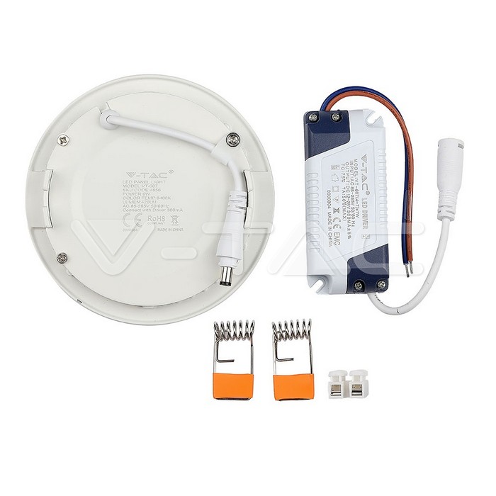 Painel LED Premium Redondo 6W 420LM 3000K - Image 2