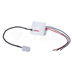Sensor de Movimento Infravermelho Branco 800W 3m/6m 120°/360°