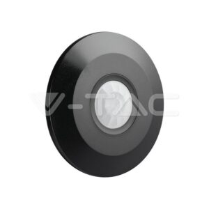 Sensor de Teto Preto Liso 2000W 6m 360°