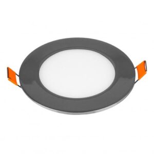 Painel LED Cromado Redondo 6W 420LM 3000K